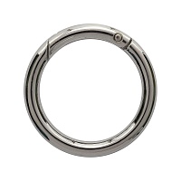 Карабин-кольцо Никель металл d 38 мм