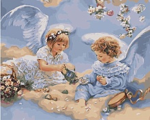 Картина по номерам Чаепитие ангелов